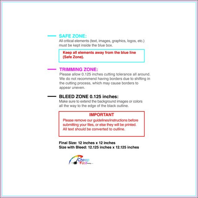 Flyer 12inx12in Front guideline preview