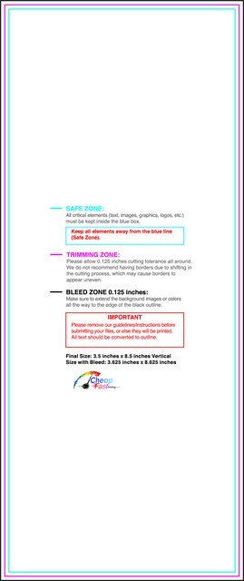 Flyer 3.5inx8.5in V Front guideline preview