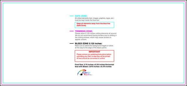 Flyer 3.75inx8.25in H Front guideline preview