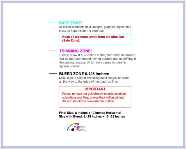 Flyer 8inx10in H Front guideline preview