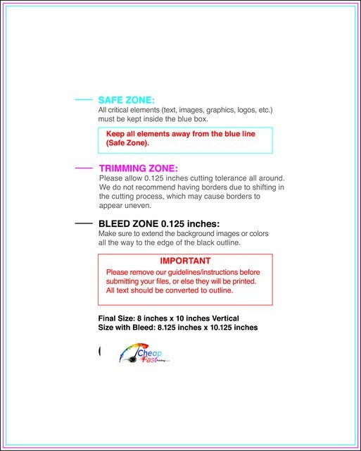 Flyer 8inx10in V Front guideline preview