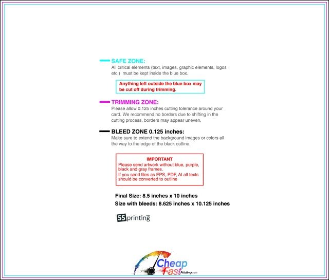 Staggeredcutflyer 8.5inx10in H 8 .25inch Front guideline preview