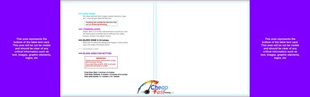 Tabletent 4inx8in H guideline preview