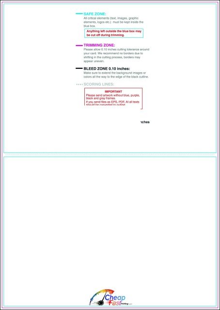 Tentcard 6inx8.5in V Front guideline preview