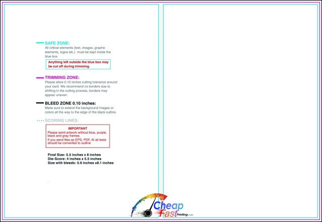 Tentcard 8inx5.5in H Front guideline preview