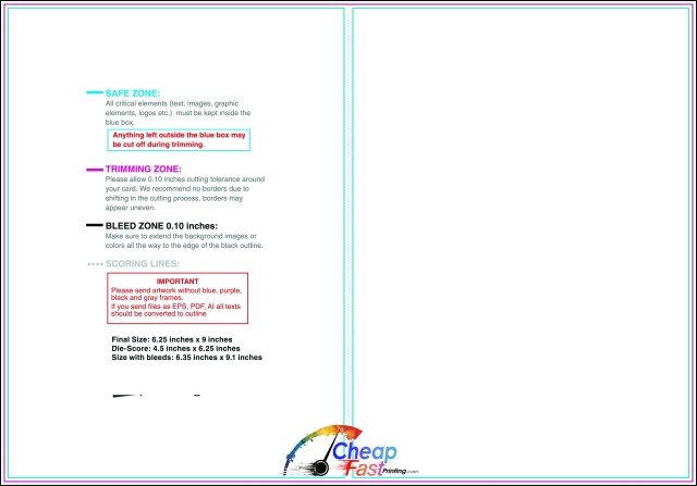 Tentcard 9inx6.25in H Back guideline preview