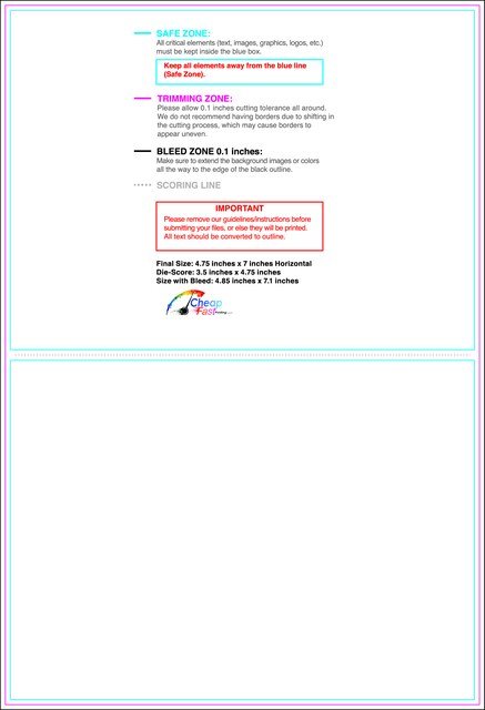 Greetingcard 4.75inx7in H Front guideline preview