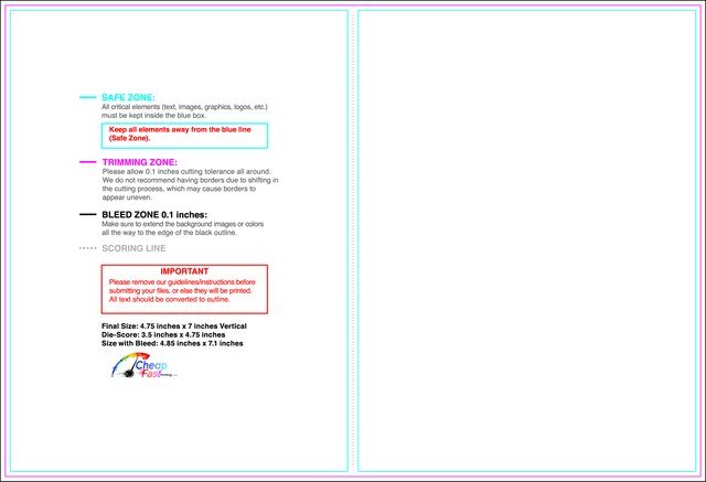 Greetingcard 4.75inx7in V Front guideline preview