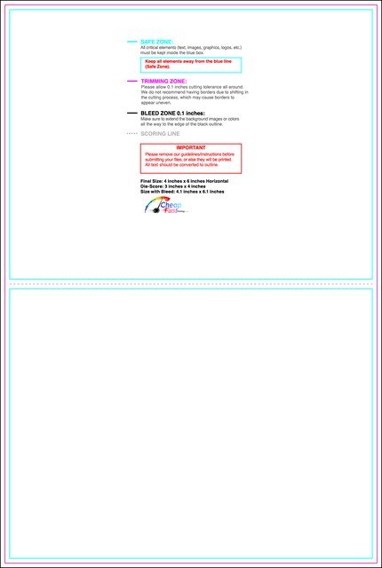 Greetingcard 4inx6in H Front guideline preview