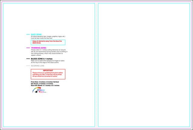 Greetingcard 4inx6in V Front guideline preview