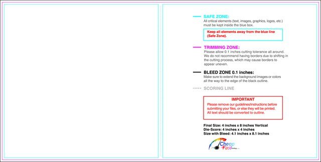 Greetingcard 4inx8in V Front guideline preview