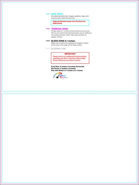 Greetingcard 6inx8in H Front guideline preview