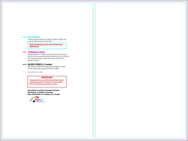 Greetingcard 6inx8in V Front guideline preview