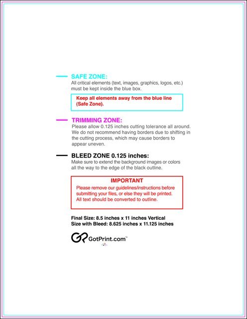 Letterhead 8.5inx11in V Front guideline preview