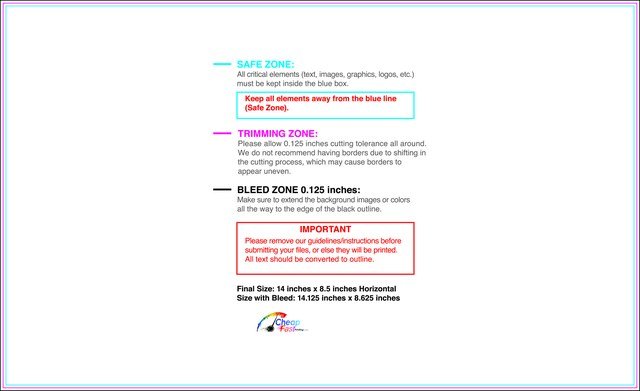 Letterhead 8.5inx14in H Front guideline preview
