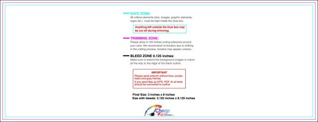 Notepad 3inx8in H Front guideline preview