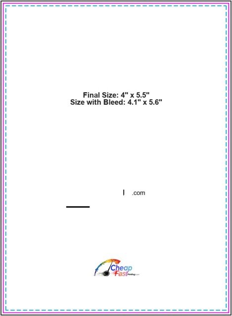 Loyalty Card 4inx5.5in Back guideline preview