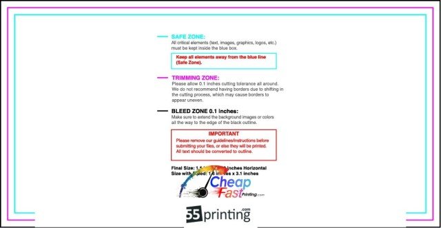Magnet 1.5inx3in H guideline preview