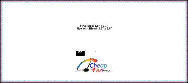 Mug Wrap 11oz 8.5inx3.7in guideline preview