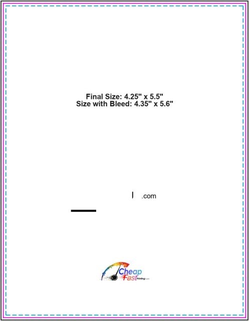Notepad 4.25inx5.5in guideline preview