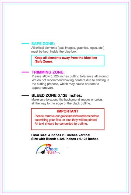 Notepad 4inx6in V Front guideline preview