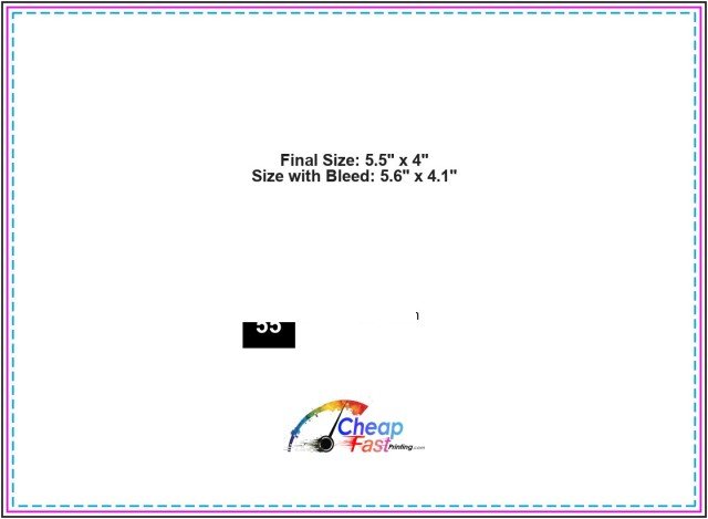 Notepad 5.5inx4in H guideline preview