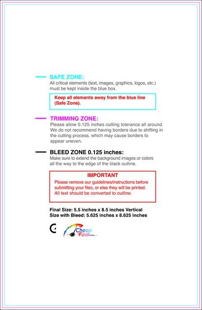 Notepad 5.5inx8.5in V Front guideline preview