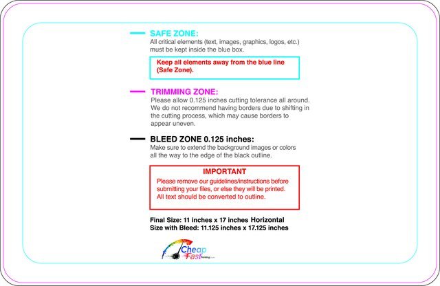 Windowperfs 11inx17in H Round Front guideline preview