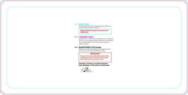 Windowperfs 12inx24in H Round Front guideline preview