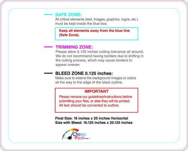 Windowperfs 16inx20in H Round Front guideline preview