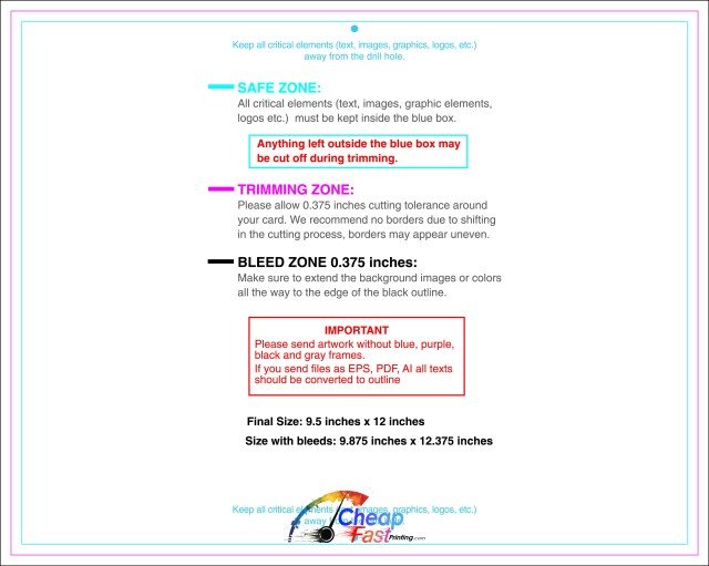 Calendar 9.5inx12in H Front guideline preview