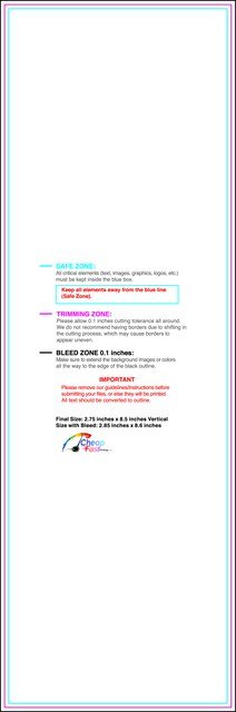 Postcard 2.75inx8.5in V Front guideline preview