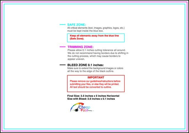 Postcard 3.5inx5in H Front guideline preview