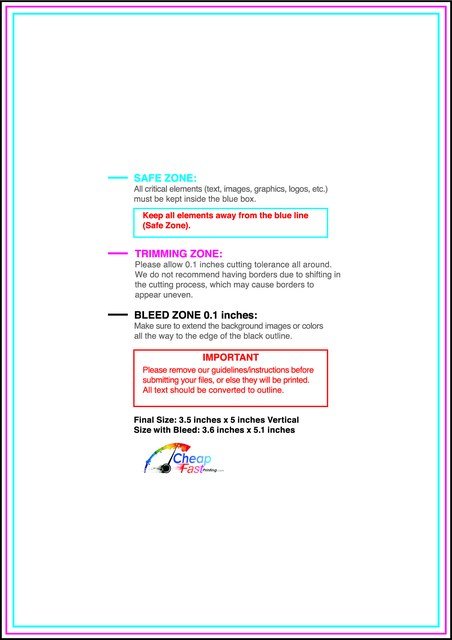 Postcard 3.5inx5in V Front guideline preview