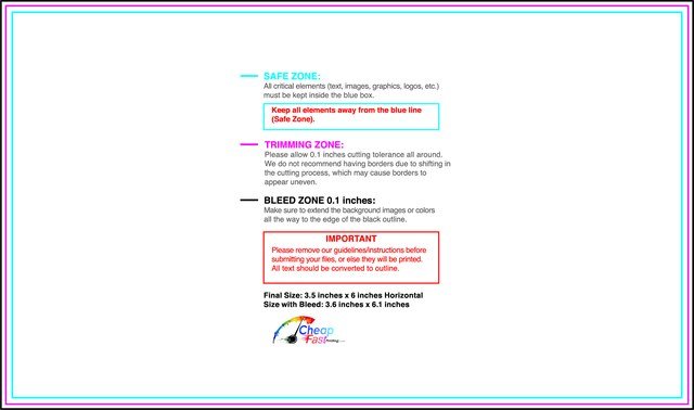 Postcard 3.5inx6in H Front guideline preview