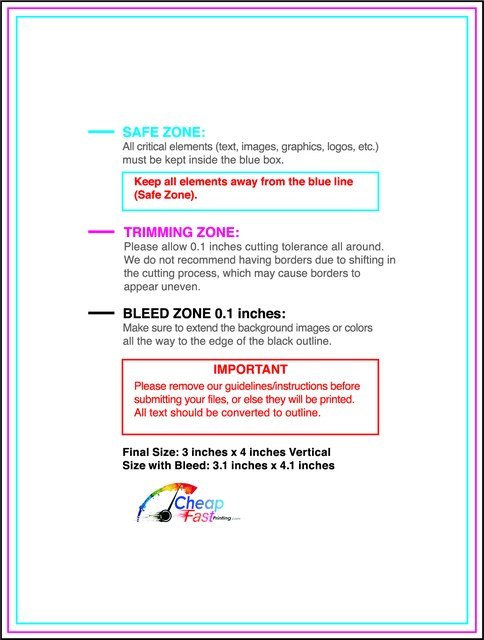 Postcard 3inx4in V Front guideline preview