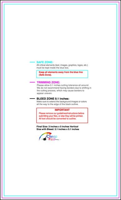 Postcard 3inx5in V Front guideline preview