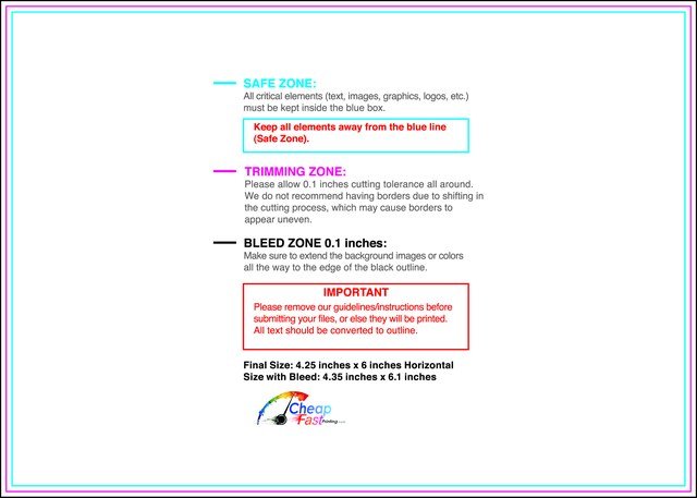 Postcard 4.25inx6in H Front guideline preview