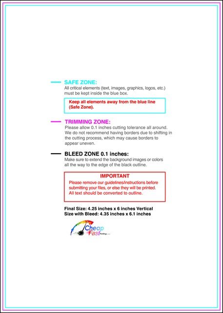 Postcard 4.25inx6in V Front guideline preview