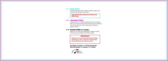 Postcard 4inx11in H Front guideline preview