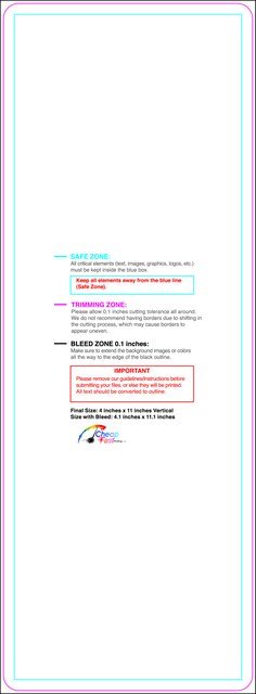 Postcard 4inx11in V Round Front guideline preview