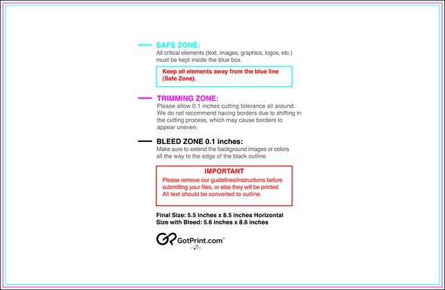 Postcard 5.5inx8.5in H Front guideline preview