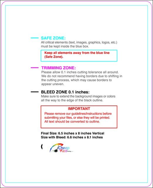Postcard 6.5inx8in V Round Front guideline preview