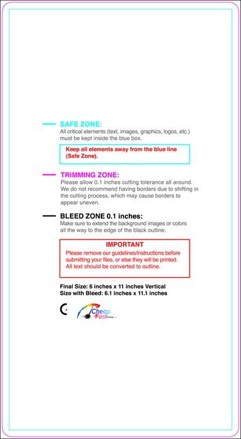 Postcard 6inx11in V Round Front guideline preview