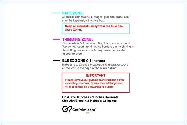 Postcard 6inx9in H Front guideline preview