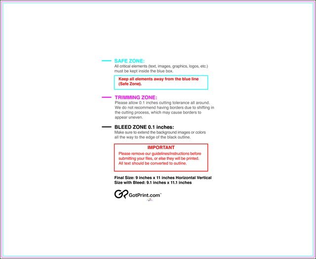Postcard 9inx11in H Front guideline preview
