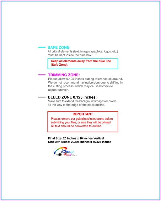 Poster 16inx20in V Front guideline preview