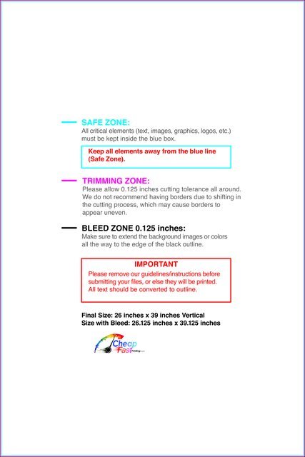 Poster 26inx39in V Front guideline preview