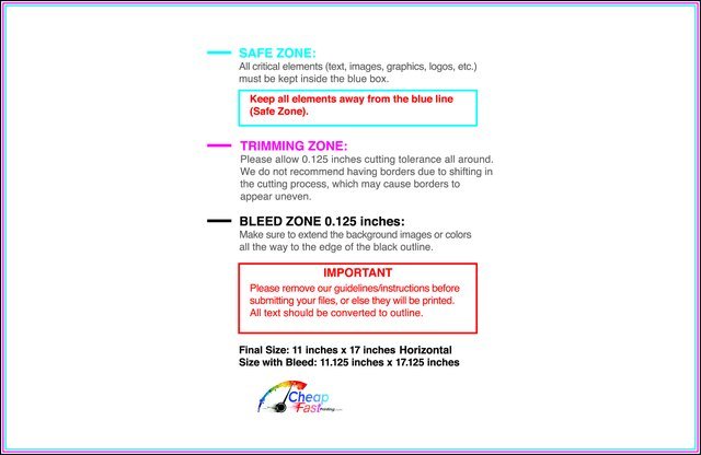 Posterwide 11inx17in H Front guideline preview