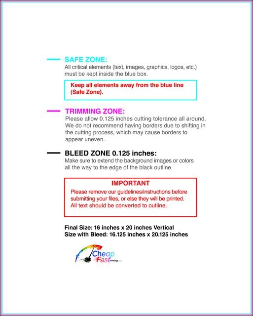 Posterwide 16inx20in V Front guideline preview